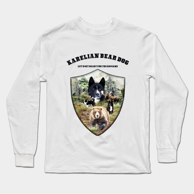 Karelian Bear Dog Long Sleeve T-Shirt by German Wirehaired Pointer 